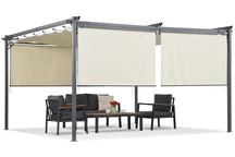 Pergola beige con tapparelle La Palma 4x4 Garden Point