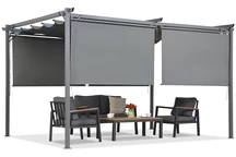 Pergola da terrazzo antracite con tapparelle La Palma 3x4 Garden Point