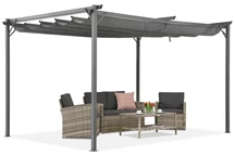 Pergolato antracite da terrazza La Palma 4x4 m Garden Point
