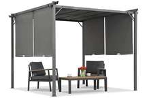 Pergolato antracite da terrazza Sevilla 3x3m Garden Point