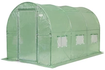 Serra a tunnel 2x3m Garden Point verde con porte