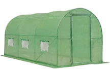 Serra a tunnel 2x4,5m Garden Point verde con porte
