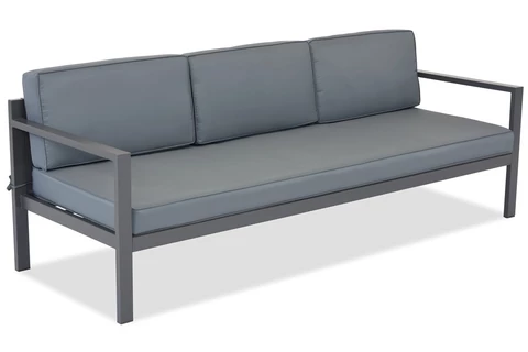 Set da salotto con grande angolo Porto Comida 8 antracite Garden Point