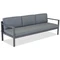 Set da salotto con grande angolo Porto Comida 8 antracite Garden Point