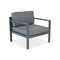 Set da salotto con grande angolo Porto Comida 8 antracite Garden Point