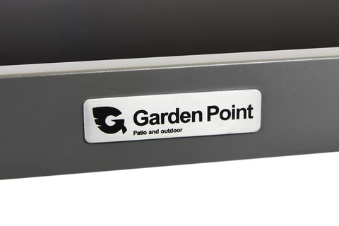 Set da salotto con grande angolo Porto Comida 8 antracite Garden Point