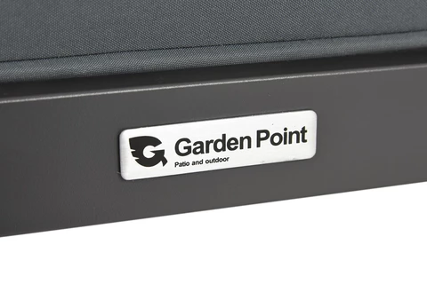 Set da salotto con grande angolo Porto Comida 8 antracite Garden Point