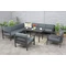 Set da salotto con grande angolo Porto Comida 8 antracite Garden Point