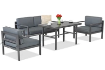 Set di mobili da giardino Garden Point Porto Apetito 4 antracite