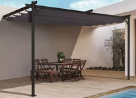 Tettoia per terrazza antracite Santana 3x4 Garden Point