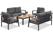 Zakintos Coffee 6 set alluminio antracite Garden Point