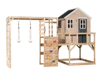 Casa a piattaforma in legno con palestra Antek IX