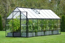 Grande serra da giardino in policarbonato Bergenia 1,8 x 4,8 m CoverTech