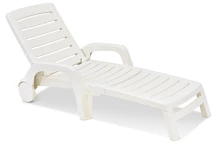 Lettino da giardino Riva bianco Bica