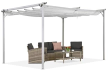 Pergola bianca da terrazzo La Palma 3x4m Garden Point