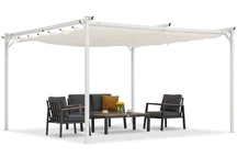 Pergola da terrazzo La Palma 4x4m bianca Garden Point