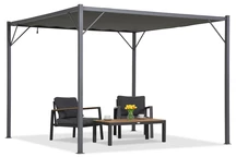 Pergola da terrazzo Malaga antracite 3x3m Garden Point