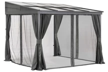 Tettoia in alluminio 3 x 3 m Tarragona Premium Garden Point antracite