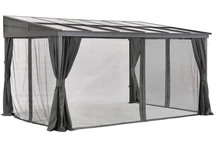 Tettoia in alluminio 3 x 4 m Tarragona Premium Garden Point antracite