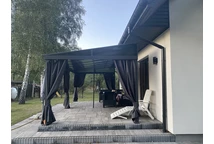 Tettoia in alluminio 3 x 6 m Tarragona Premium Garden Point antracite