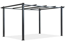 Barbados 3 x 4 m antracite Garden Point pergola in metallo per terrazze