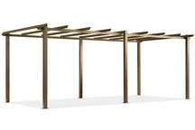 Barbados 3 x 6 m in legno Garden Point pergola in metallo per patio