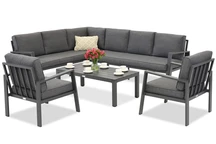 Kit in alluminio Zakintos Corner 7 antracite Garden Point