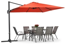Ombrello Garden Point rosso Siena 3x3m