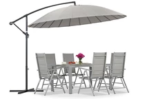 Ombrellone da giardino Garden Point Monza diametro 3m antracite