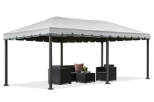 Padiglione grigio da giardino Valencia 3x6 m Garden Point