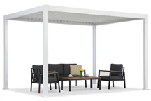 Pergola autoportante da terrazzo Lagos 3x4 Garden Point bianco