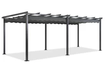 Pergola autoportante per terrazza Tenerife 3 x 6 m grigio