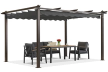 Pergola da terrazzo Barbados 3x4 m Garden Point in legno-antracite