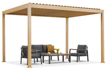 Pergola da terrazzo autoportante Lagos 3x4 in legno Garden Point