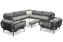Set di mobili angolari Garden Point Perez Corner 6 antracite