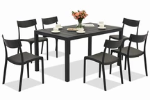 Set di mobili da giardino King/Provence antracite per 6 persone Bica