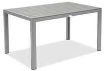 Tavolo da giardino Verona Garden Point in alluminio e polipropilene grigio chiaro