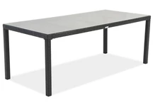 Tavolo grande in Technorattan Milano 200 cm Garden Point nero