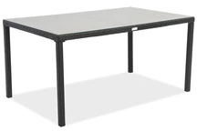 Tavolo in tecnorattan Milano Garden Point nero