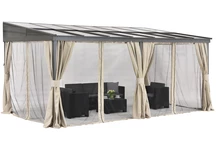 Tettoia in alluminio 3 x 5 m Tarragona Premium Garden Point beige