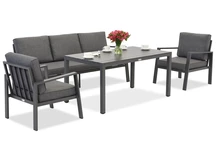 Zakintos Apetito 5 set in alluminio antracite Garden Point