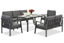 Zakintos Apetito 7 set in alluminio antracite Garden Point