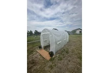 Serra a tunnel di metallo 2x4m bianca Garden Point