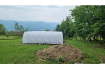Serra a tunnel per coltivazione di piante 3x6m Garden Point bianca
