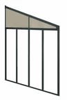 Fianco grigio per capottine Feria e Sierra - profondità 3 m