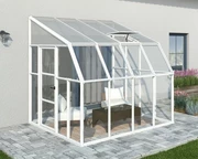 Giardini d’inverno con telaio bianco Sun Room di Palram - Canopia 2,58 x 2,6 m bianco
