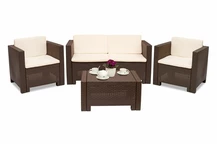 Moderni mobili in technorattan Colorado Coffee 4 marrone Bica