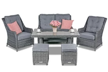 Set moderno in rattan antracite Tarragona
