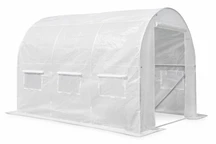 Serra a tunnel con telo multi stagionale 2x4,5m Garden Point bianca