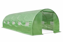 Serra a tunnel verde 3x8m Garden Point con struttura di metallo 